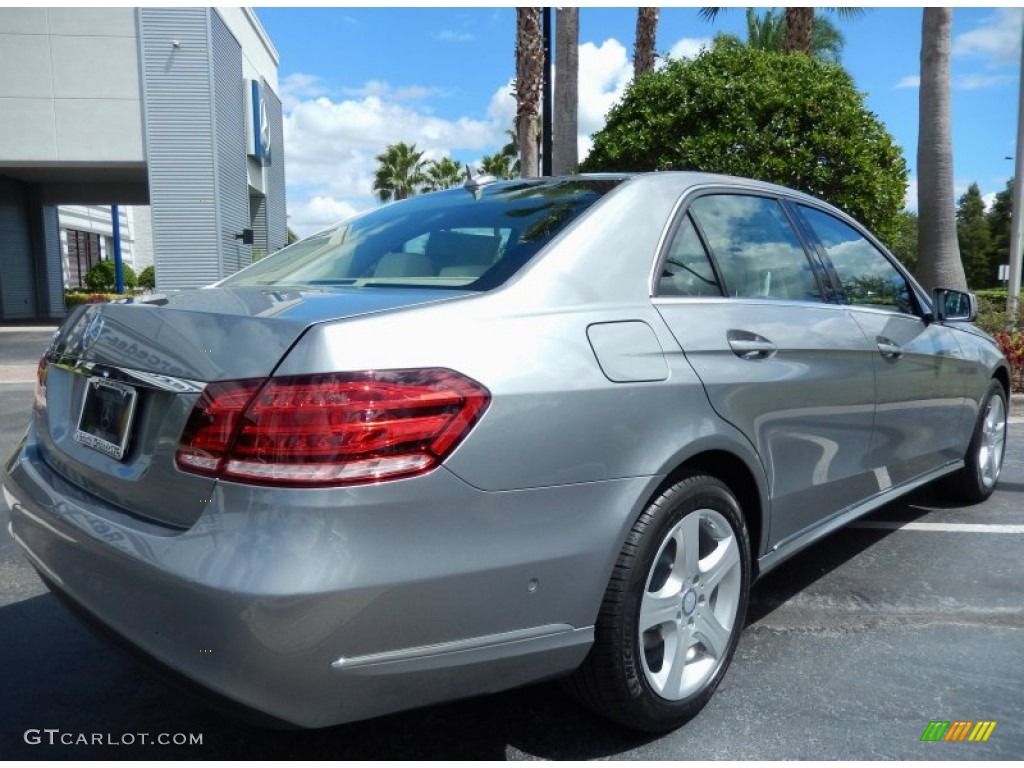 2014 E 350 Sedan - Paladium Silver Metallic / Silk Beige/Espresso Brown photo #3