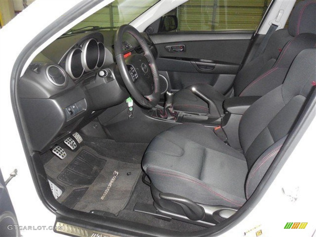 2008 MAZDA3 MAZDASPEED Sport - Rally White / MAZDASPEED Black photo #10