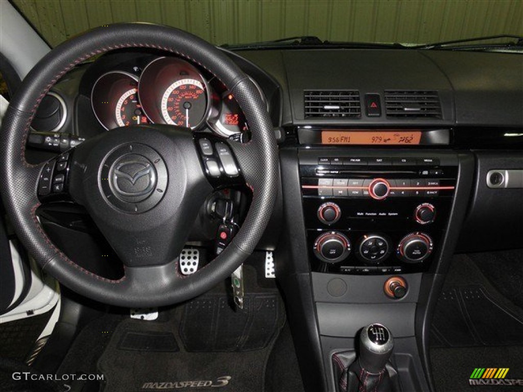 2008 MAZDA3 MAZDASPEED Sport - Rally White / MAZDASPEED Black photo #13