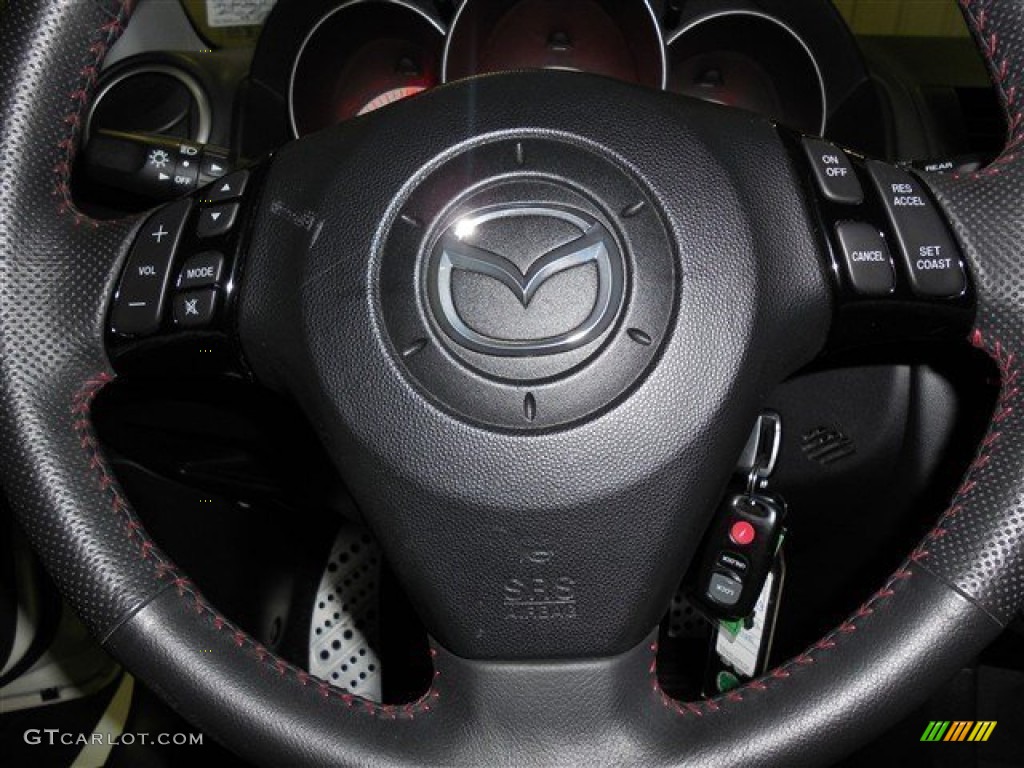 2008 MAZDA3 MAZDASPEED Sport - Rally White / MAZDASPEED Black photo #15