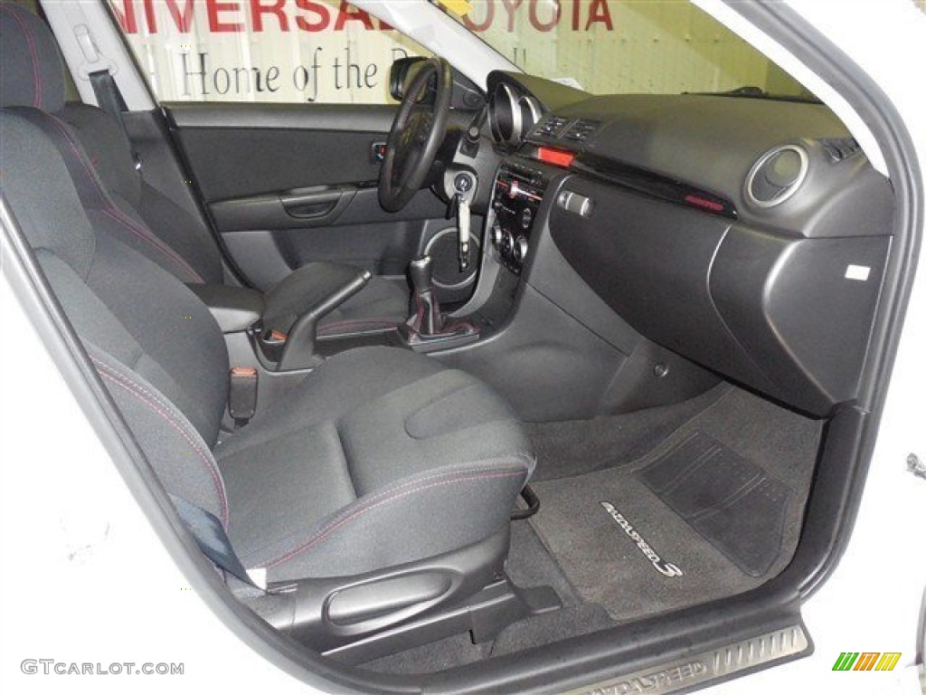 2008 MAZDA3 MAZDASPEED Sport - Rally White / MAZDASPEED Black photo #17