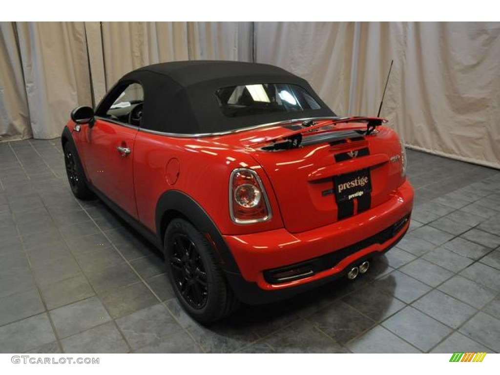 2014 Cooper S Roadster - Chili Red / Carbon Black photo #17