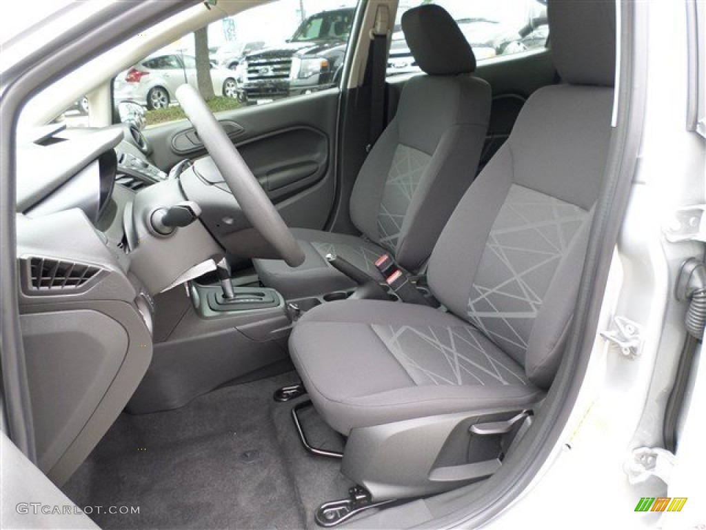 2014 Fiesta S Sedan - Ingot Silver / Charcoal Black photo #21