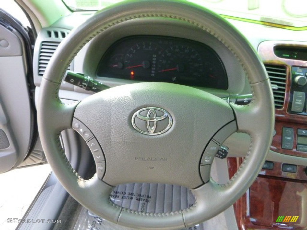 2005 Toyota Camry XLE V6 Taupe Steering Wheel Photo #86031442