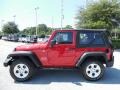 2012 Flame Red Jeep Wrangler Sport 4x4  photo #2