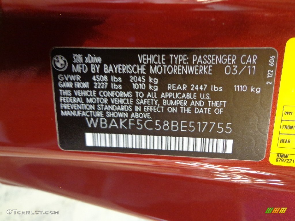 2011 3 Series 328i xDrive Coupe - Vermillion Red Metallic / Saddle Brown Dakota Leather photo #18
