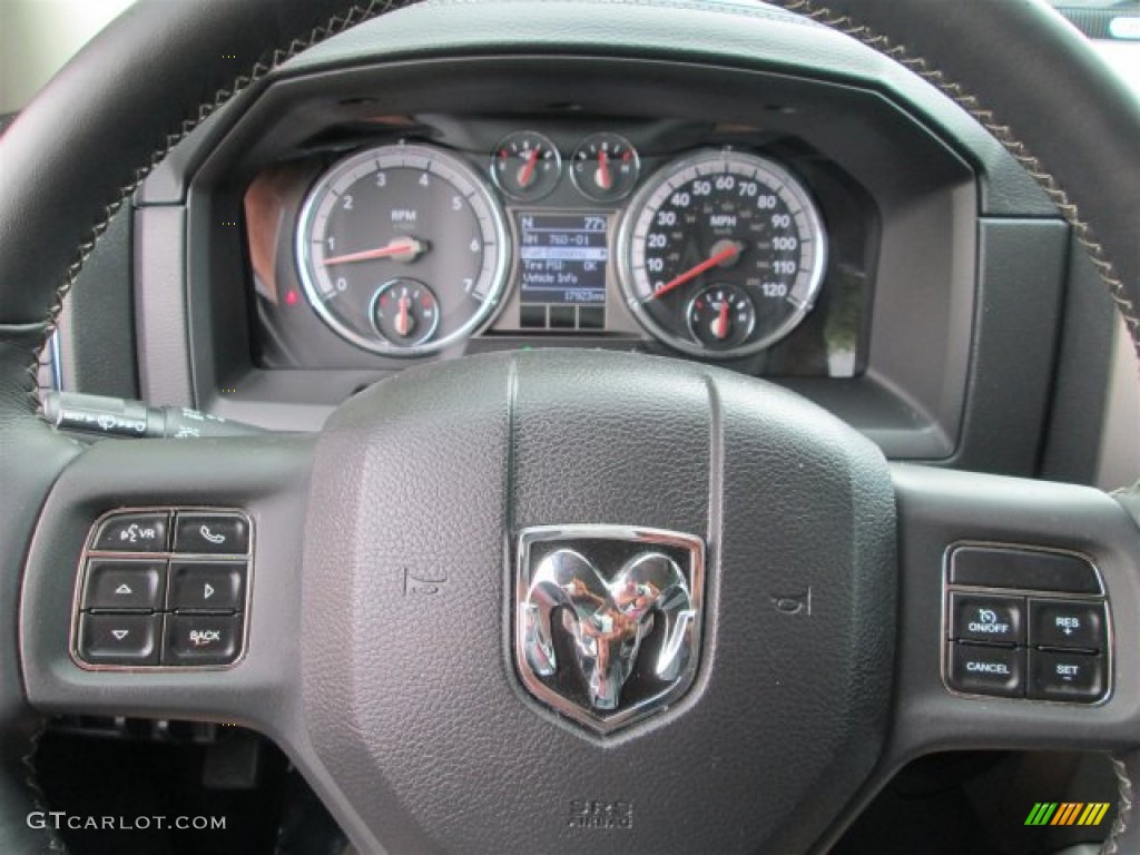 2012 Ram 1500 Laramie Limited Crew Cab 4x4 - Bright White / Dark Slate Gray photo #21