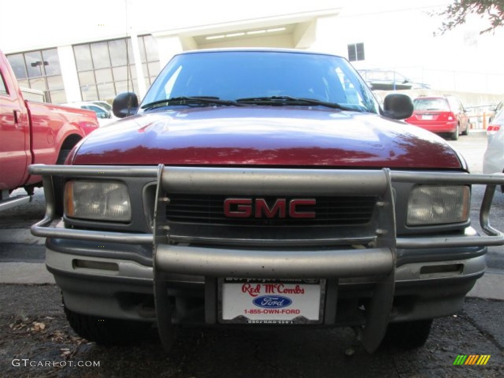 1996 Jimmy SLT 4x4 - Cherry Red Metallic / Beige photo #2