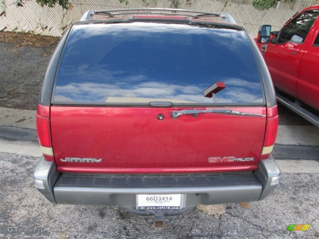 1996 Jimmy SLT 4x4 - Cherry Red Metallic / Beige photo #5