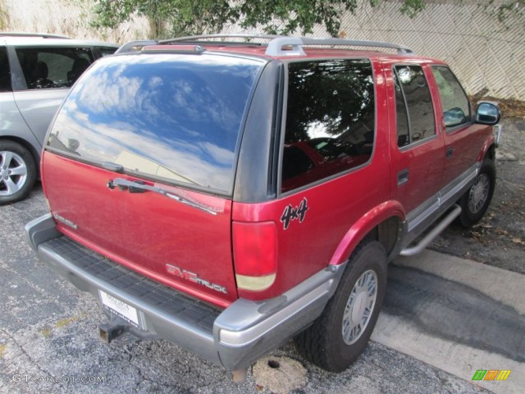 1996 Jimmy SLT 4x4 - Cherry Red Metallic / Beige photo #6