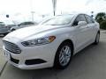 2014 White Platinum Ford Fusion SE EcoBoost  photo #1