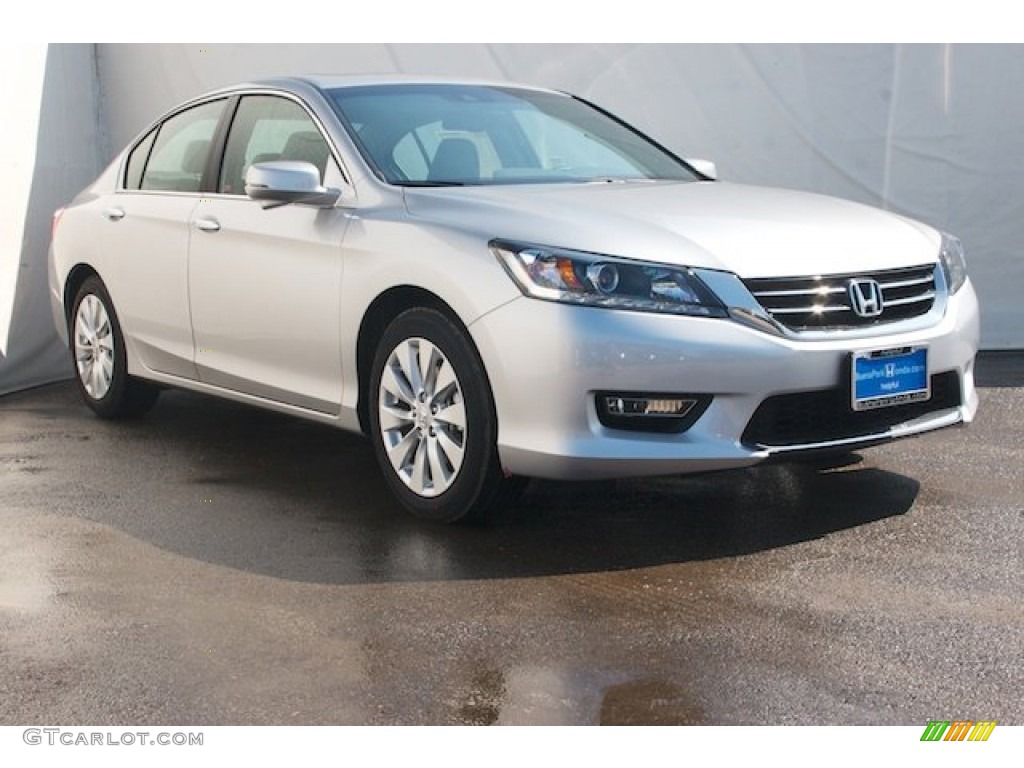 2014 Accord EX-L Sedan - Alabaster Silver Metallic / Black photo #1