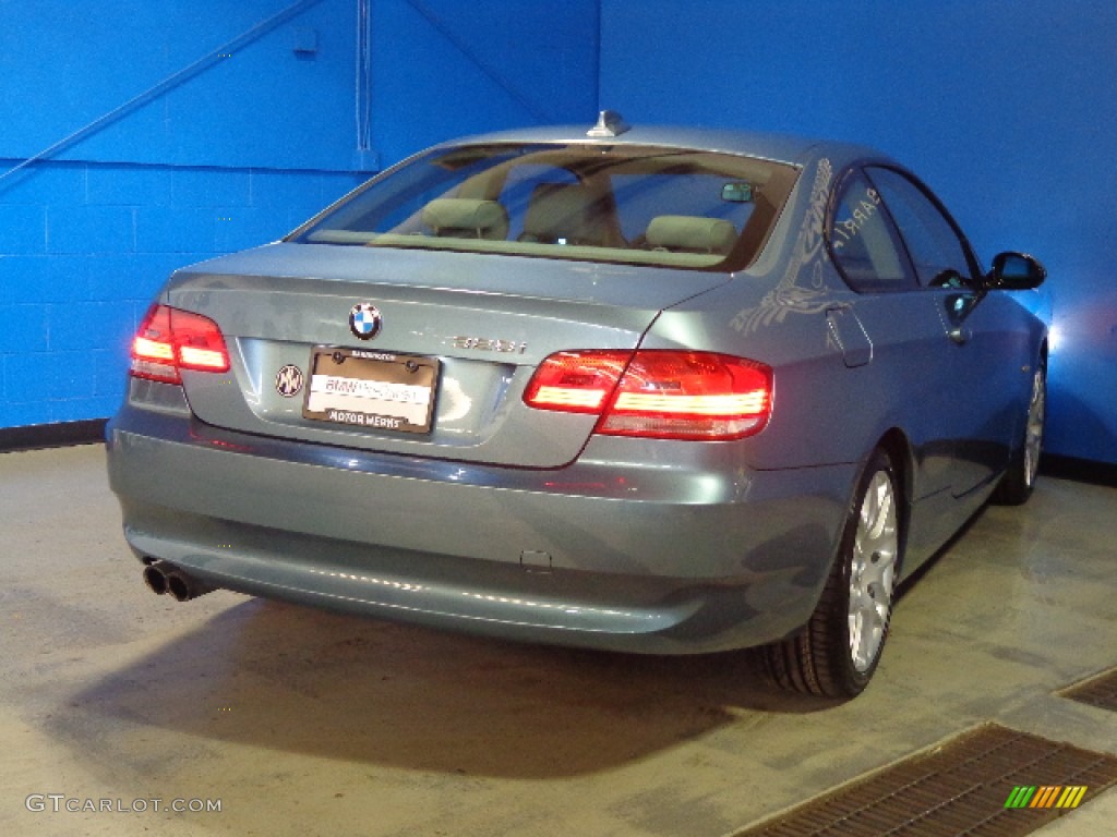 2009 3 Series 328xi Coupe - Atlantic Blue Metallic / Grey photo #6