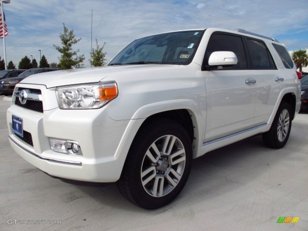 2013 4Runner Limited - Blizzard White Pearl / Black Leather photo #3