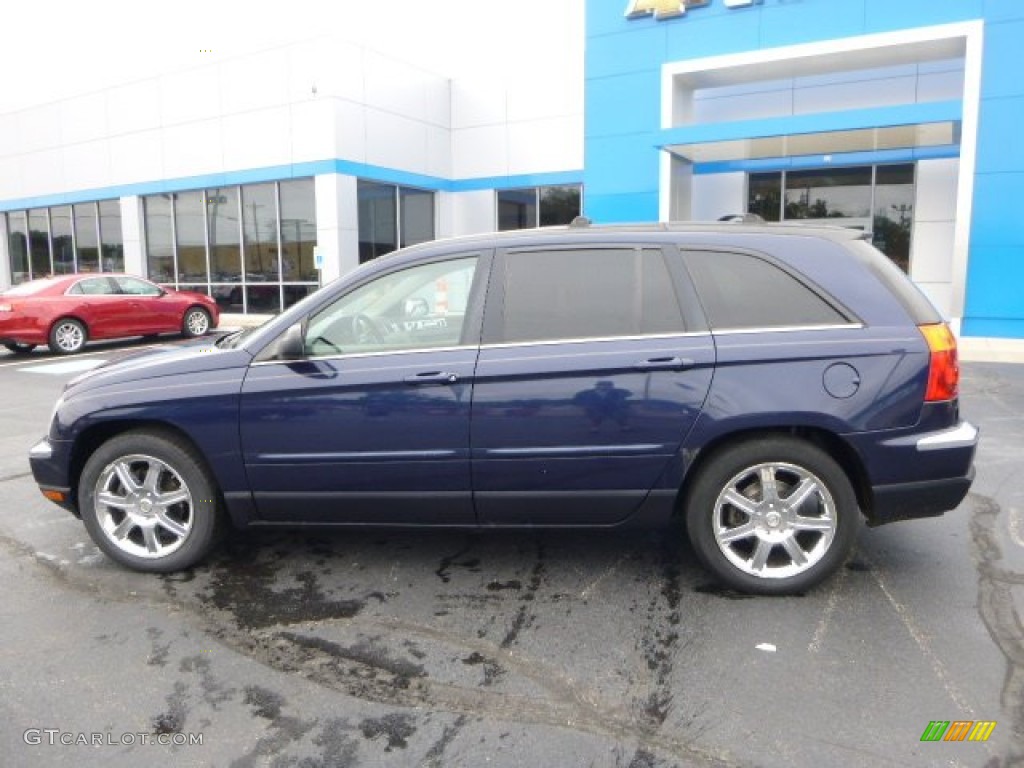 2005 Pacifica Touring AWD - Midnight Blue Pearl / Light Taupe photo #2
