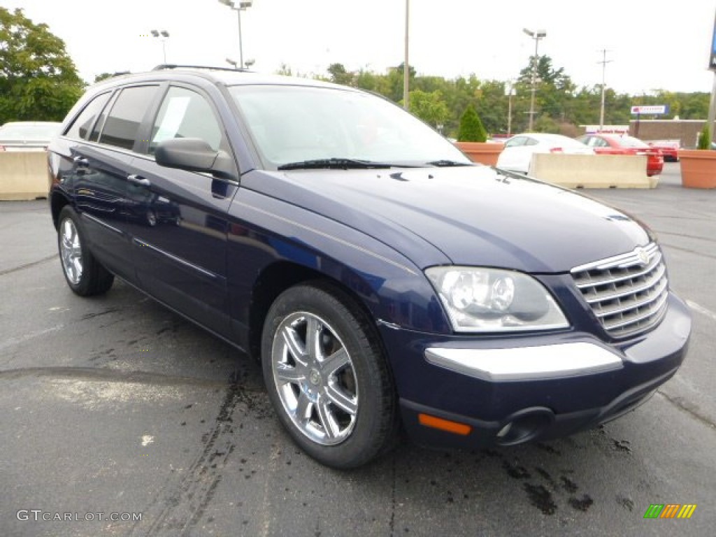 2005 Pacifica Touring AWD - Midnight Blue Pearl / Light Taupe photo #7