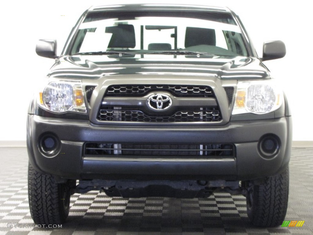 2011 Tacoma Regular Cab 4x4 - Timberland Green Mica / Graphite Gray photo #2