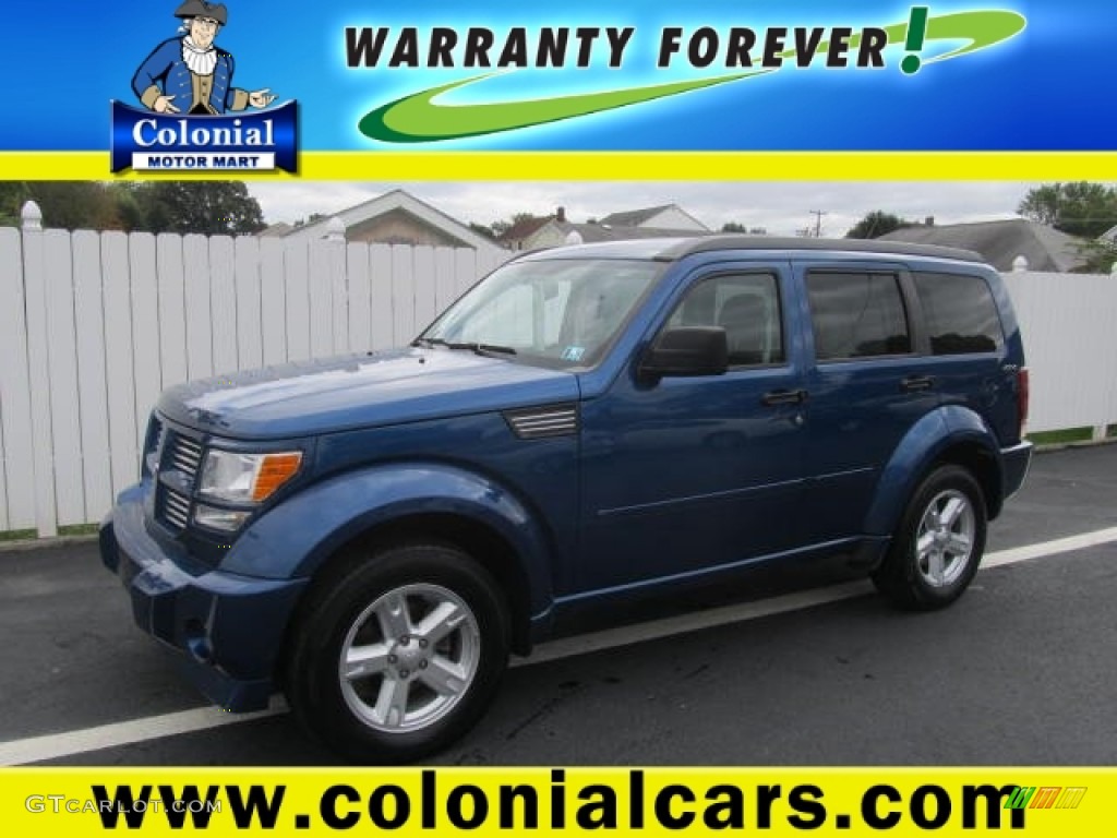 2010 Nitro SXT 4x4 - Deep Water Blue Pearl / Dark Slate Gray/Light Slate Gray photo #1