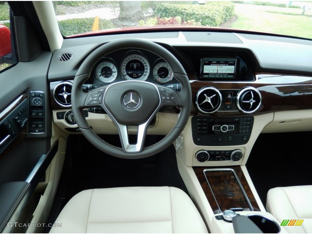 2014 Mercedes-Benz GLK 350 Almond Beige/Mocha Dashboard Photo #86038350