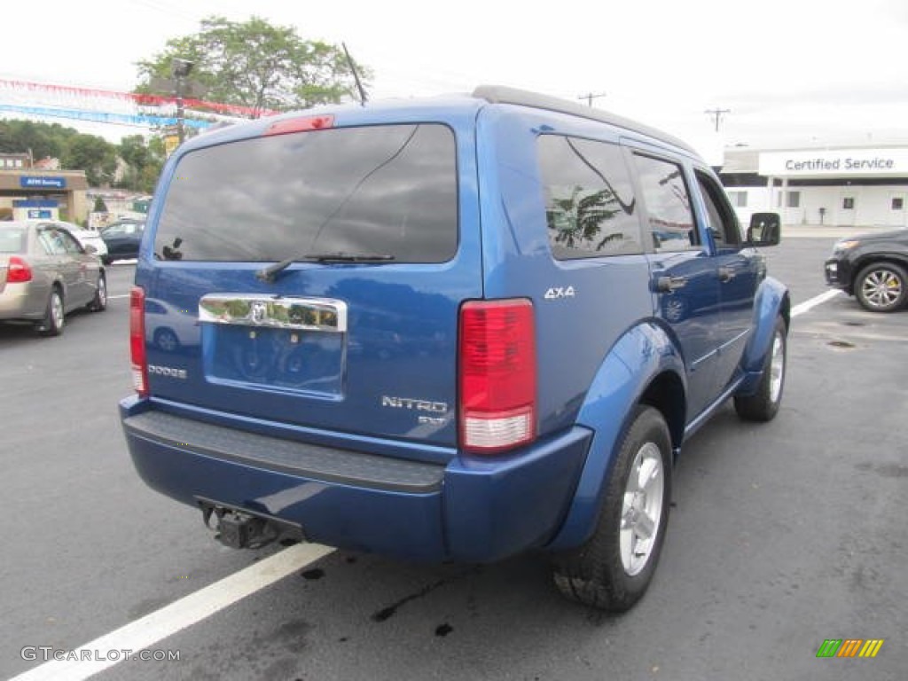 2010 Nitro SXT 4x4 - Deep Water Blue Pearl / Dark Slate Gray/Light Slate Gray photo #6