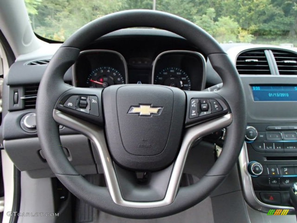 2014 Chevrolet Malibu LS Jet Black/Titanium Steering Wheel Photo #86038579