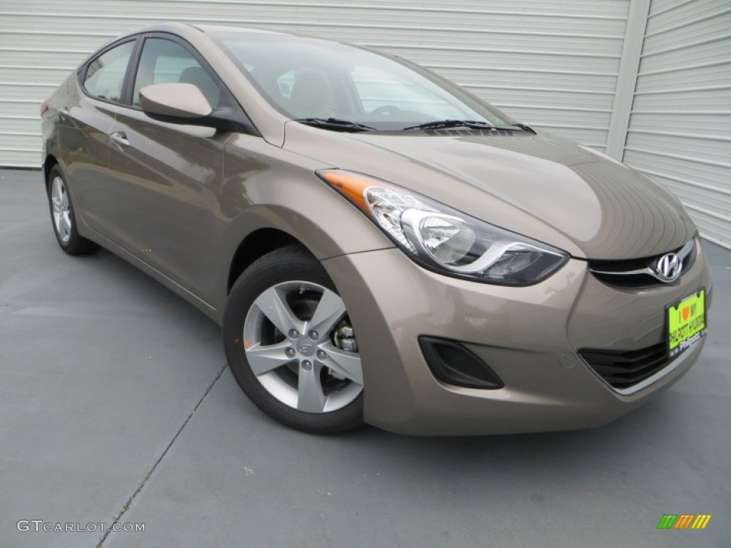 2013 Elantra GLS - Desert Bronze / Beige photo #1