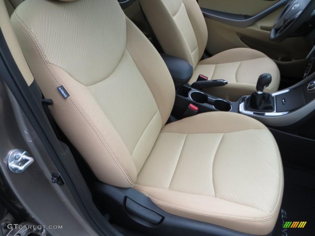 2013 Elantra GLS - Desert Bronze / Beige photo #18