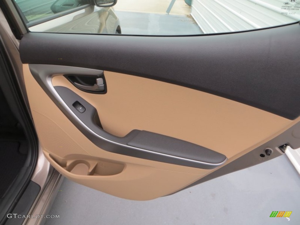 2013 Elantra GLS - Desert Bronze / Beige photo #19
