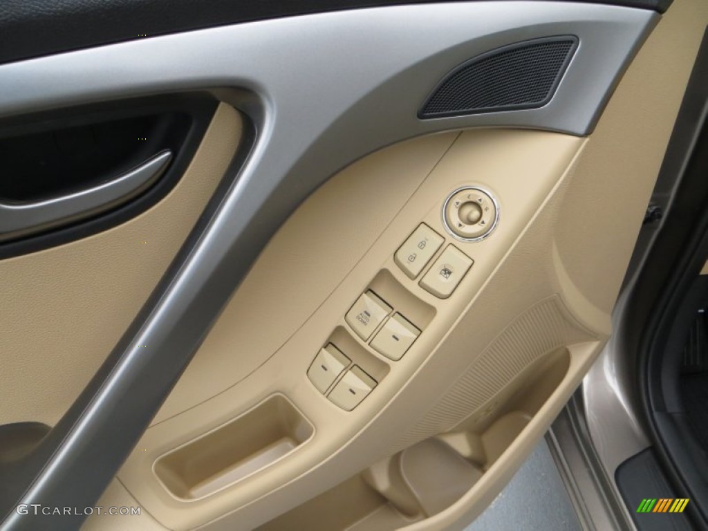 2013 Elantra GLS - Desert Bronze / Beige photo #23