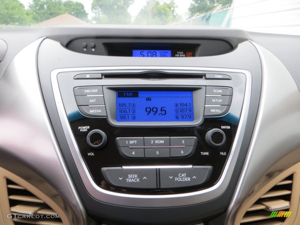 2013 Elantra GLS - Desert Bronze / Beige photo #28
