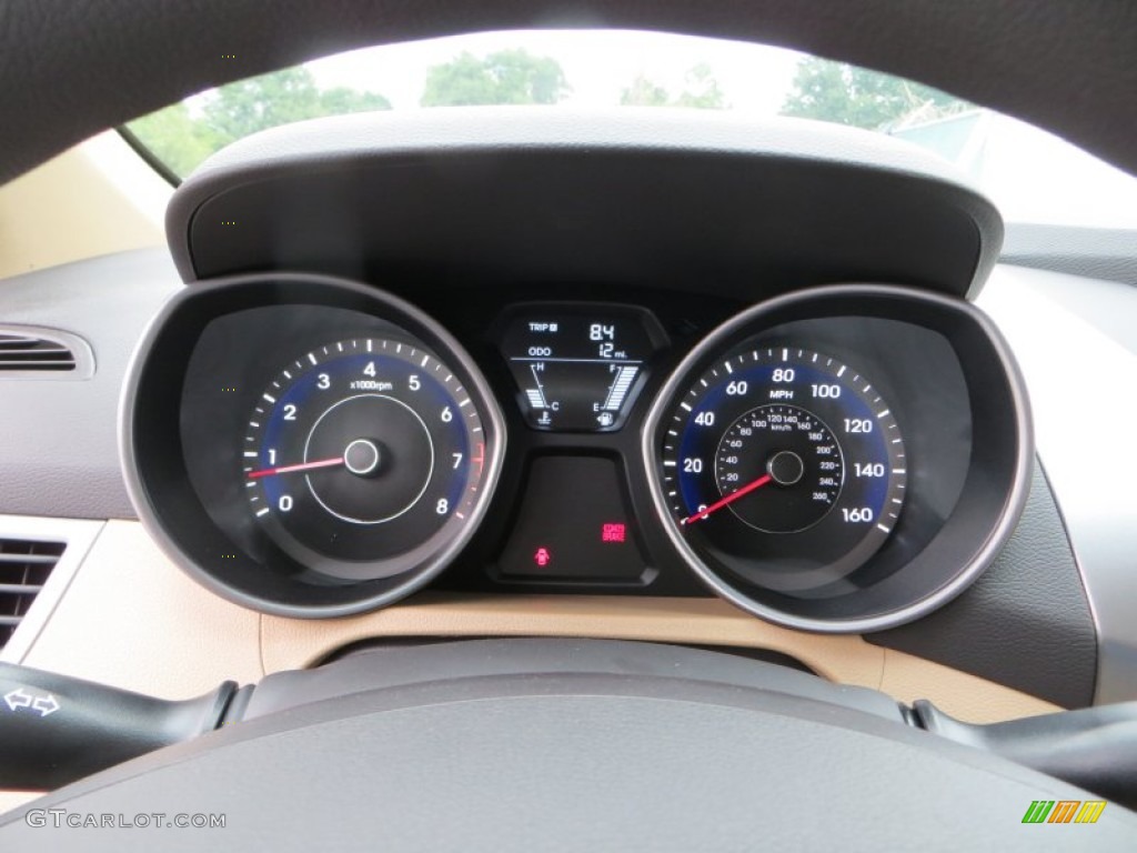 2013 Elantra GLS - Desert Bronze / Beige photo #32