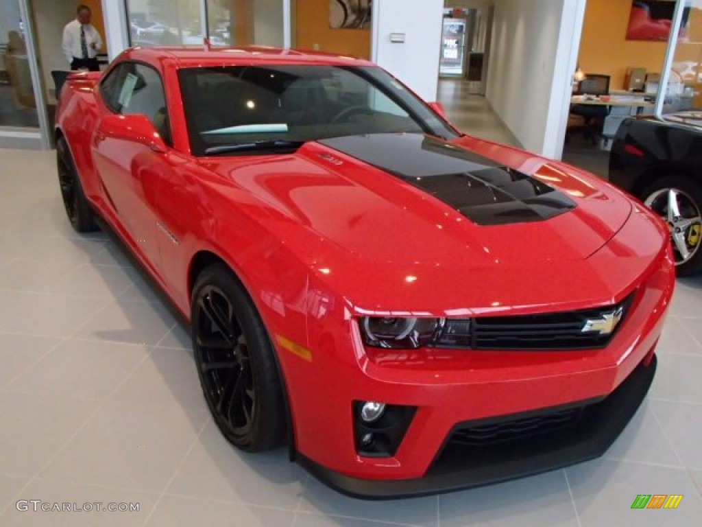 Red Hot 2014 Chevrolet Camaro ZL1 Coupe Exterior Photo #86041785