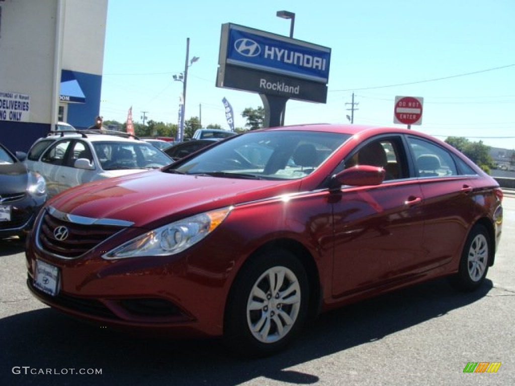 Sparkling Ruby Red Hyundai Sonata