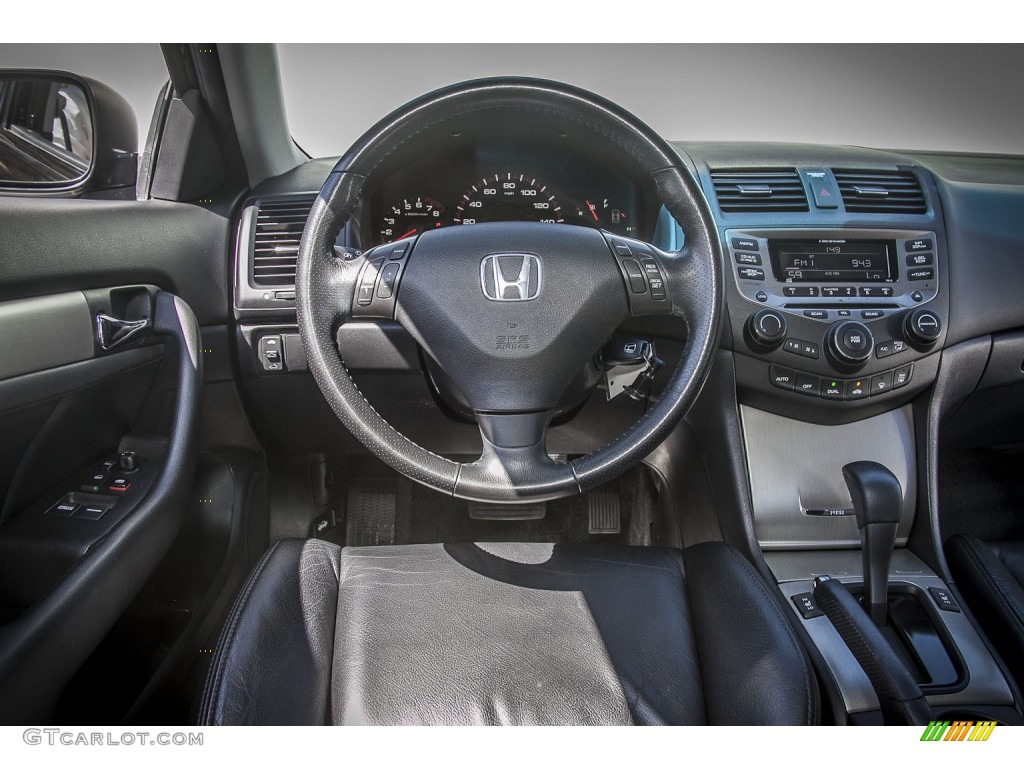 2006 Accord EX-L Coupe - Nighthawk Black Pearl / Black photo #4