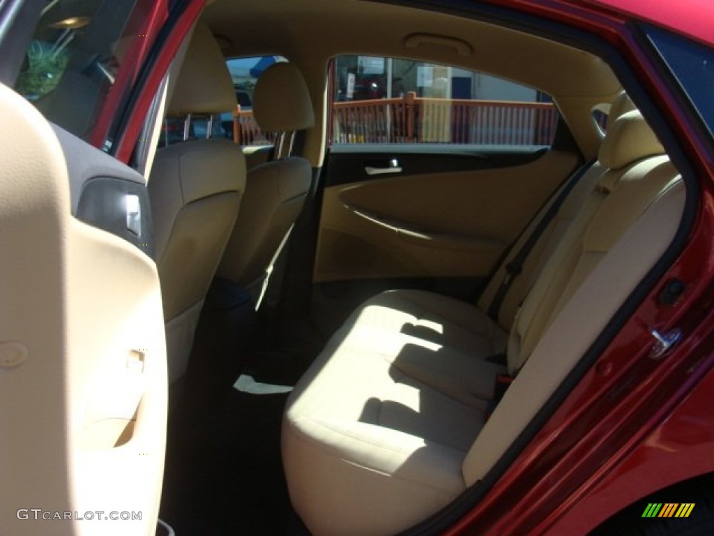 2012 Sonata GLS - Sparkling Ruby Red / Camel photo #20