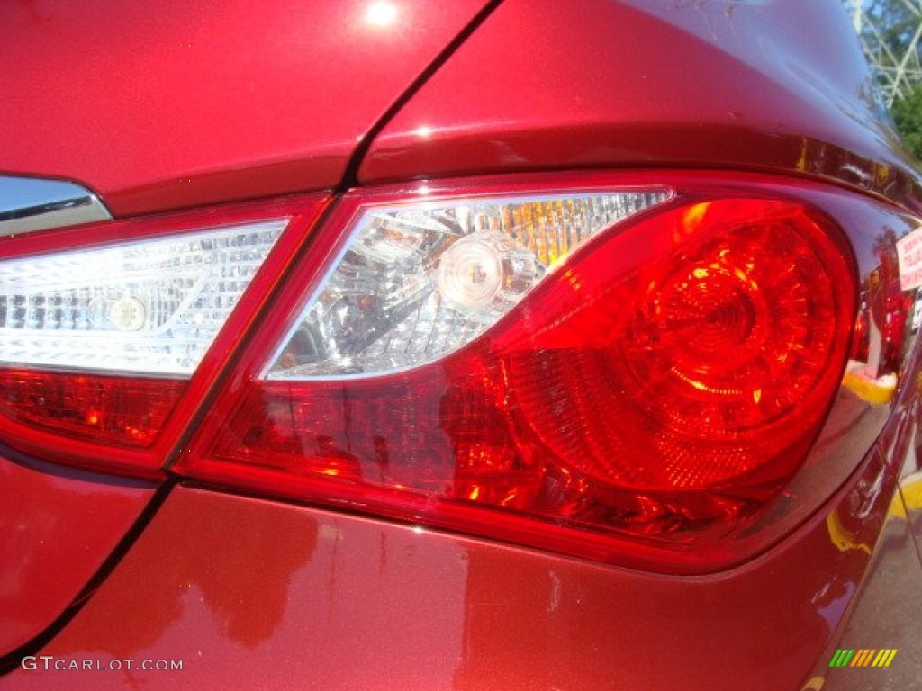 2012 Sonata GLS - Sparkling Ruby Red / Camel photo #22