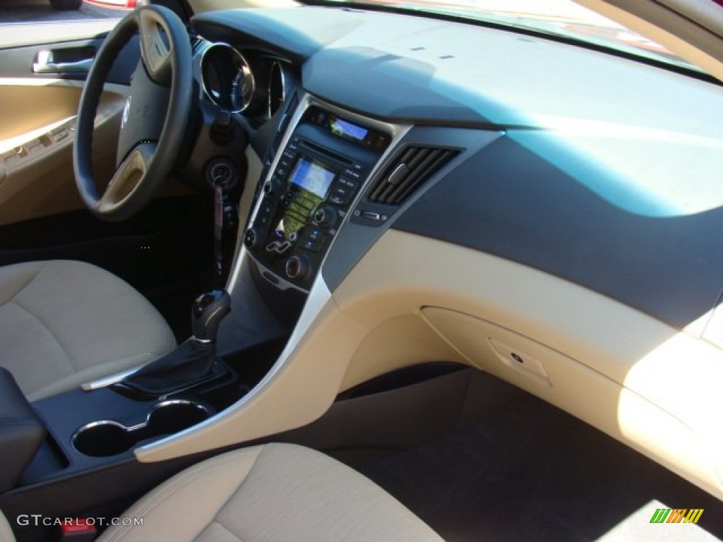 2012 Sonata GLS - Sparkling Ruby Red / Camel photo #25