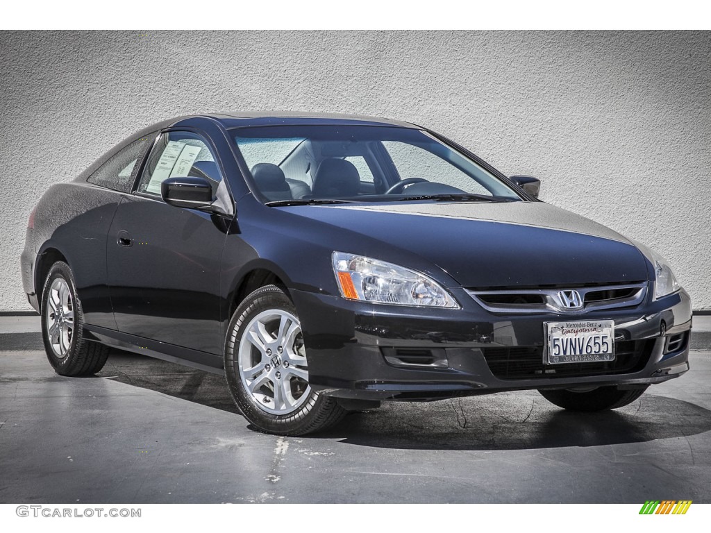 2006 Accord EX-L Coupe - Nighthawk Black Pearl / Black photo #11