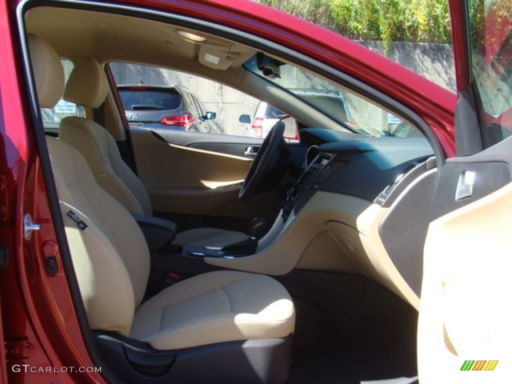 2012 Sonata GLS - Sparkling Ruby Red / Camel photo #26