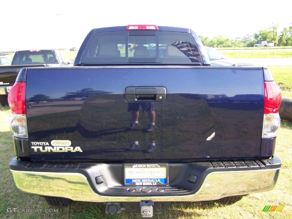 2009 Tundra SR5 Double Cab - Nautical Blue Metallic / Sand photo #3