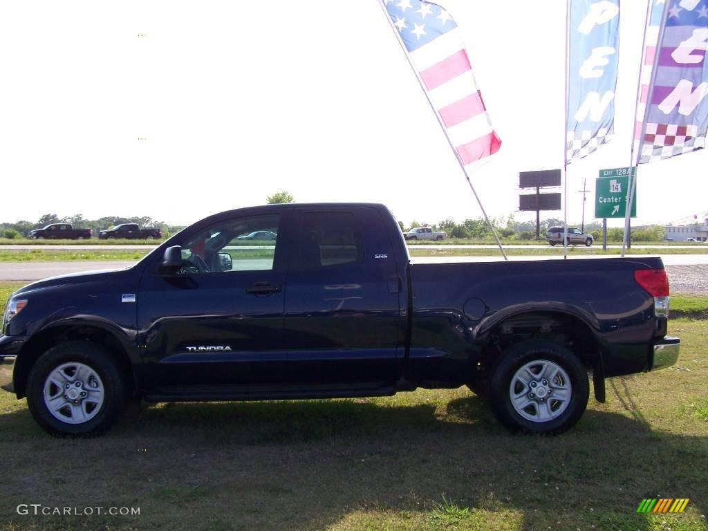 2009 Tundra SR5 Double Cab - Nautical Blue Metallic / Sand photo #5