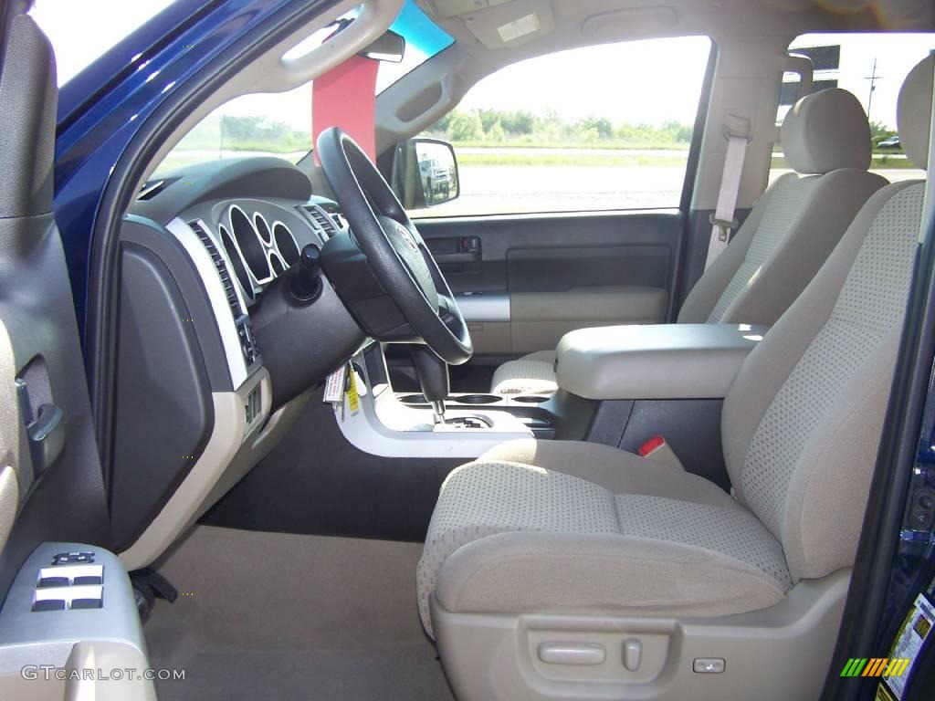 2009 Tundra SR5 Double Cab - Nautical Blue Metallic / Sand photo #7