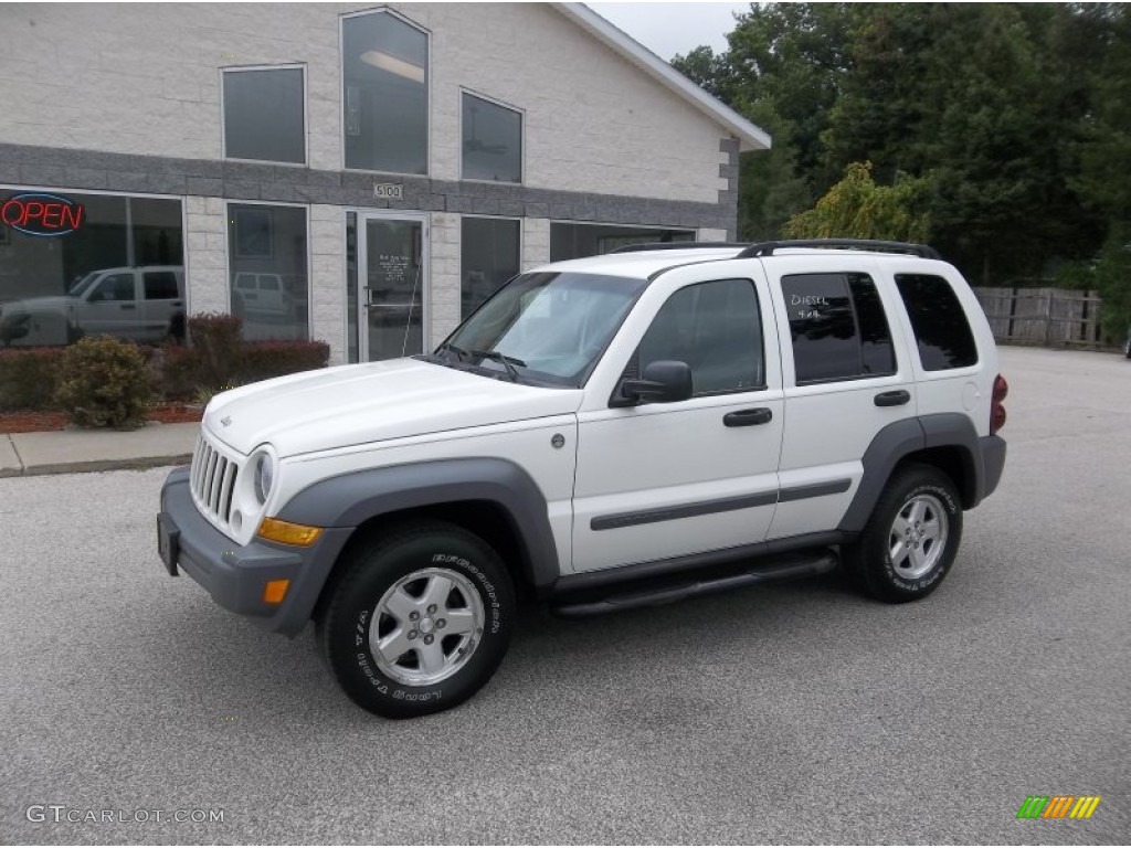 Stone White Jeep Liberty