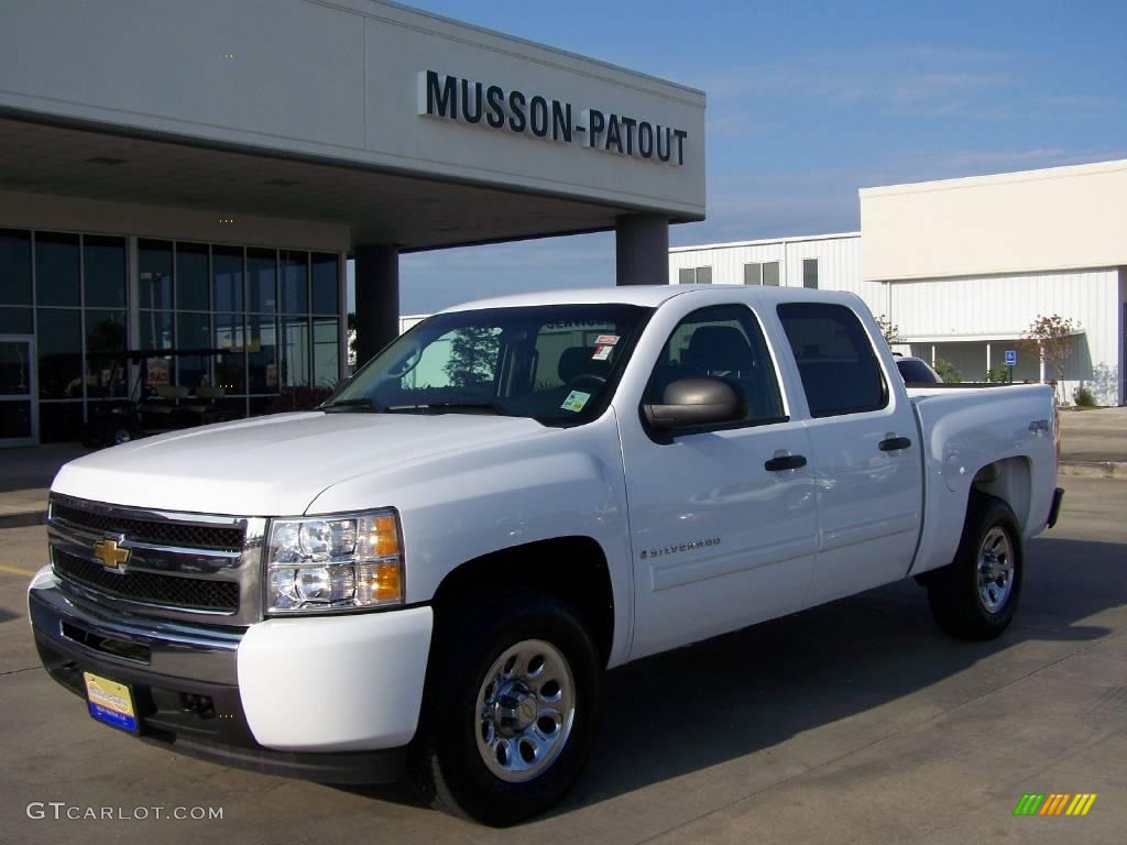 2009 Silverado 1500 LT Crew Cab 4x4 - Summit White / Dark Titanium photo #1