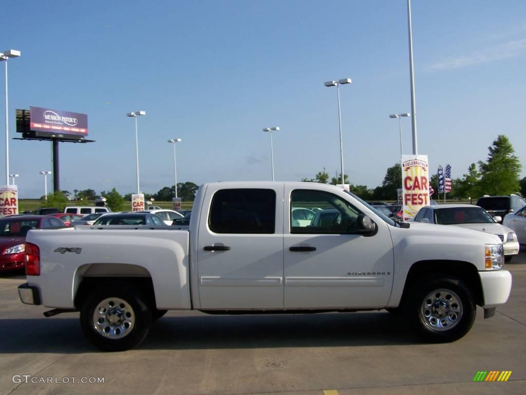 2009 Silverado 1500 LT Crew Cab 4x4 - Summit White / Dark Titanium photo #4