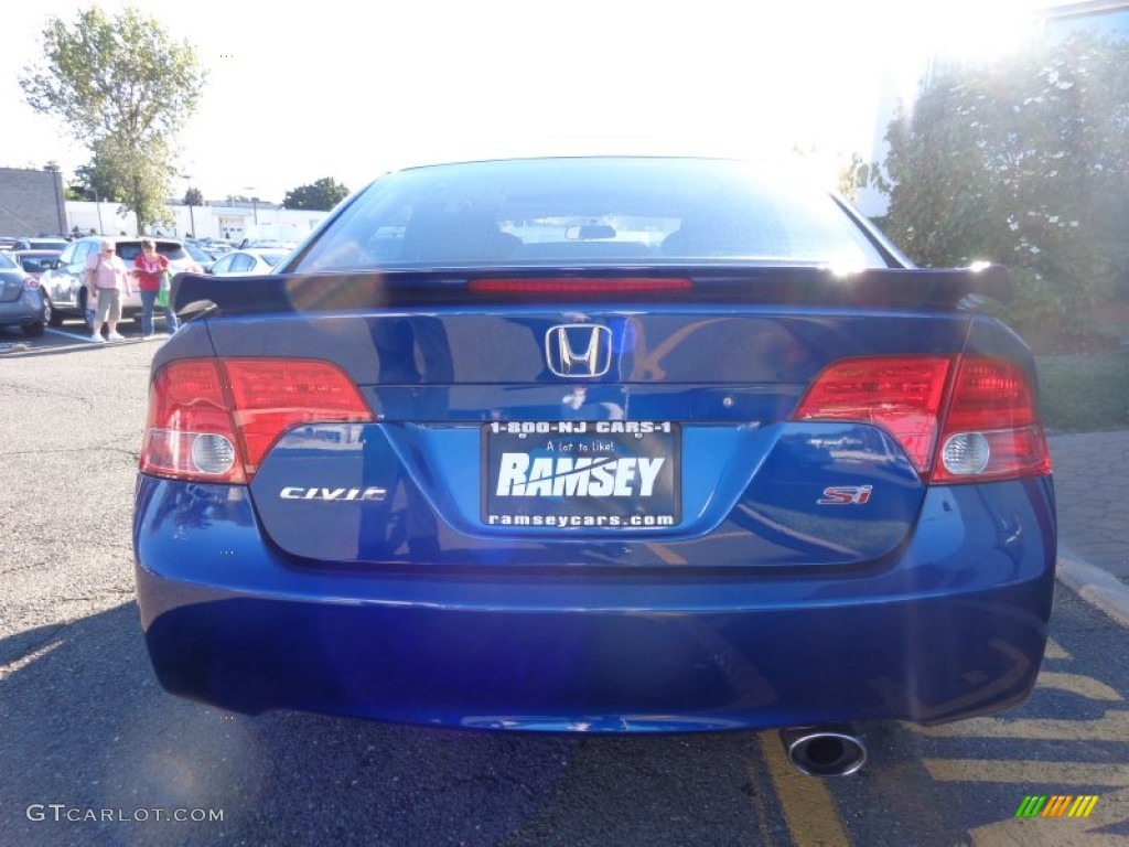 2007 Civic Si Sedan - Fiji Blue Metallic / Black photo #4