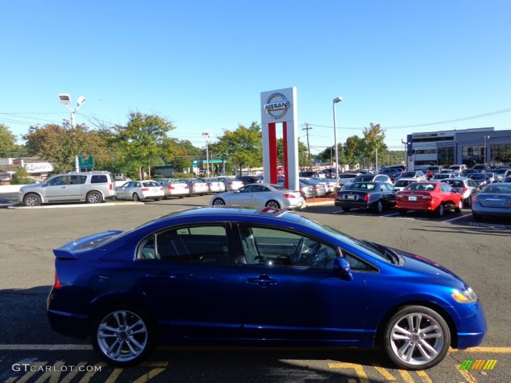 2007 Civic Si Sedan - Fiji Blue Metallic / Black photo #5