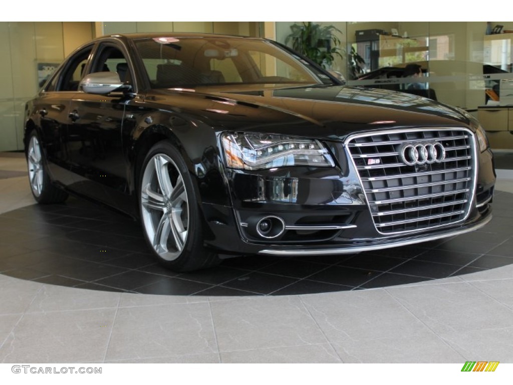 Phantom Black Pearl 2013 Audi S8 4.0 TFSI quattro Sedan Exterior Photo #86048088