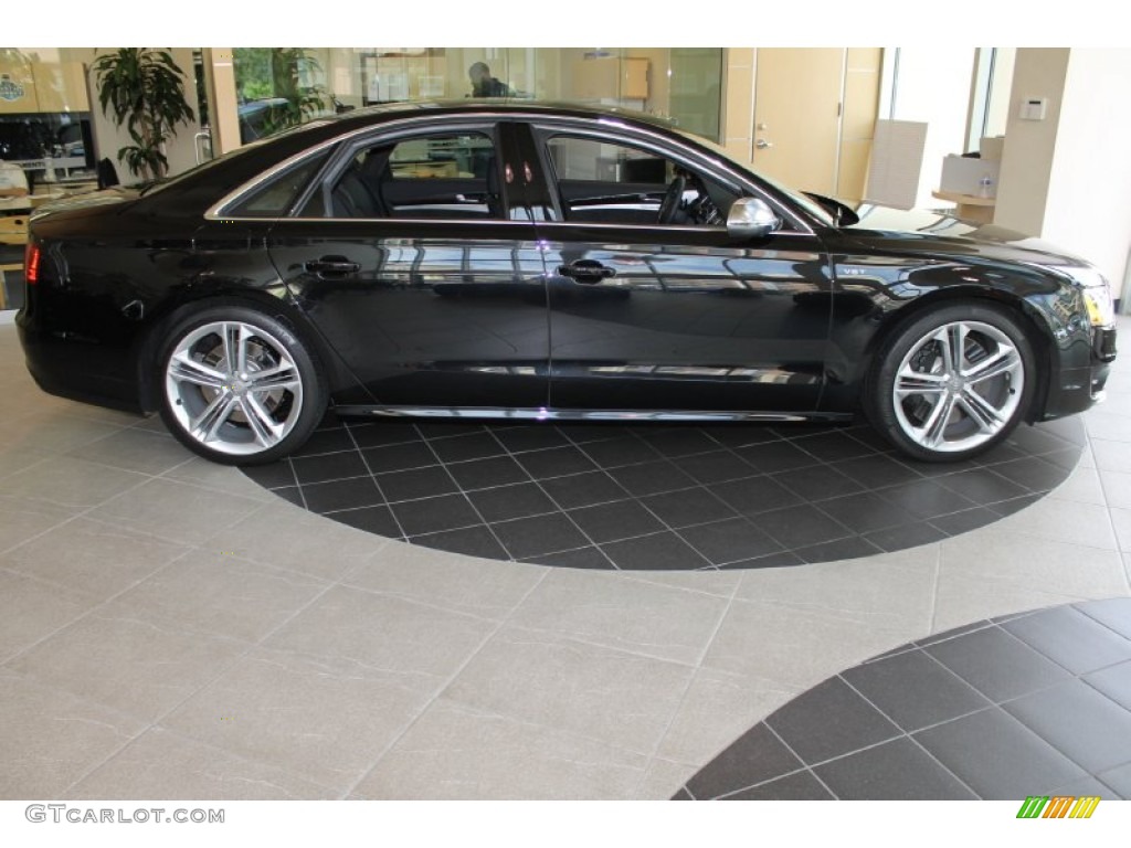 Phantom Black Pearl 2013 Audi S8 4.0 TFSI quattro Sedan Exterior Photo #86048331