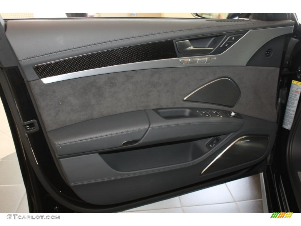 2013 Audi S8 4.0 TFSI quattro Sedan Black Door Panel Photo #86048355